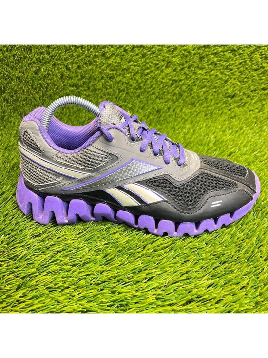 Reebok ZigTech Energy Mens Size 6.5 Gray Black Purple Running Workout Shoes main image 7